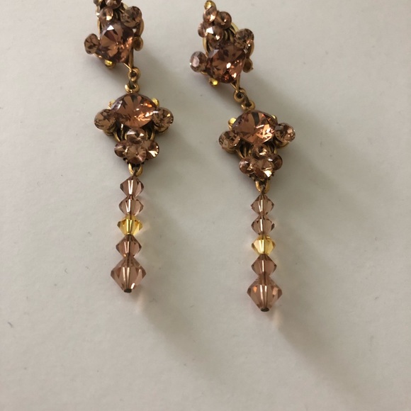 Swarovski Crystal Pageant earrings - Picture 2 of 4